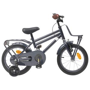 vidaXL Kinderfahrrad 14 Zoll f&uuml;r 3-5 Jahre alt Dunkelgrau