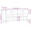 vidaXL Schuhbank Wei&szlig; 102x35x55 cm Holzwerkstoff