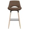 vidaXL Barhocker 2 Stk. Taupe Stoff