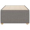 vidaXL Bettgestell ohne Matratze Taupe 100x200 cm Stoff