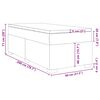 vidaXL Boxspringbett mit Matratze Cappuccino-Braun 80x200cm Kunstleder