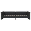 vidaXL Tagesbett mit Matratze USB Schwarz Stoff 90x200 cm