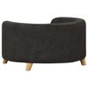 vidaXL Hundesofa Schwarz 69x69x36 cm Pl&uuml;sch