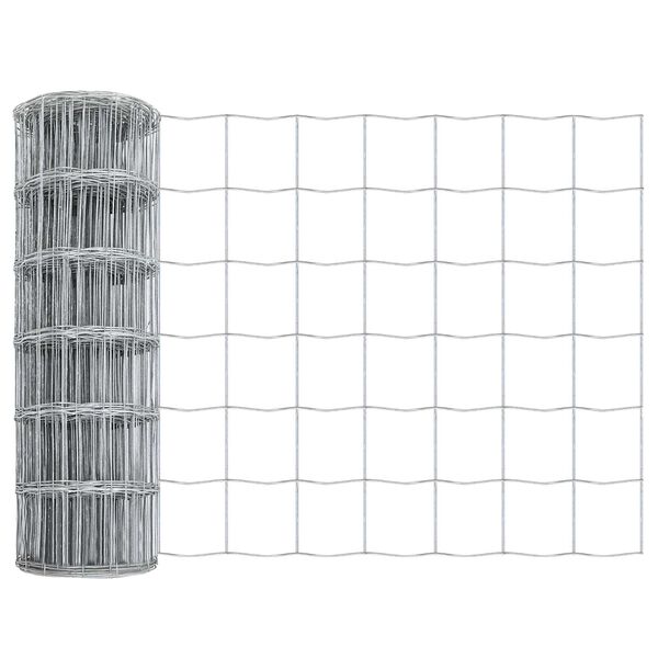 vidaXL Eurozaun 0,4 x 25 m PVC-beschichtetes Eisen
