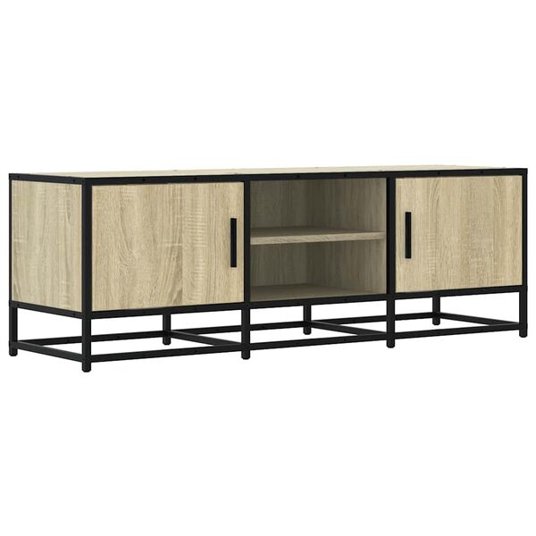 vidaXL TV-Schrank Sonoma-Eiche 120x35x41 cm Holzwerkstoff und Metall