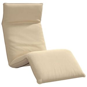 vidaXL Sonnenliege Klappbar Beige 175x54x8,5 cm Oxford-Gewebe