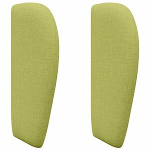 vidaXL Kopfteil Ohr Gr&uuml;n 40 x 23 x 6 cm Stoff