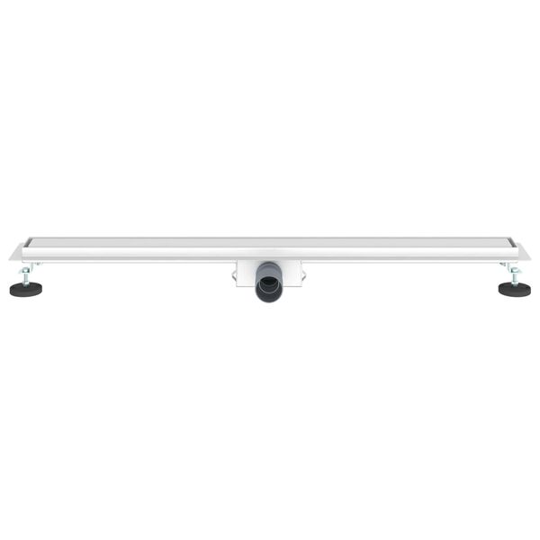 vidaXL 2 in 1 Duschabfluss Silber 90 cm Edelstahl 304