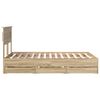 vidaXL Bettrahmen Sonoma-Eiche 120 x 200 cm Ingenieurs Holz