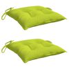 vidaXL Stuhlkissen 2 Stk. Knallgr&uuml;n 40x40x7 cm Oxford-Gewebe