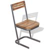 vidaXL Esszimmerst&uuml;hle 4 Stk. Massivholz Teak