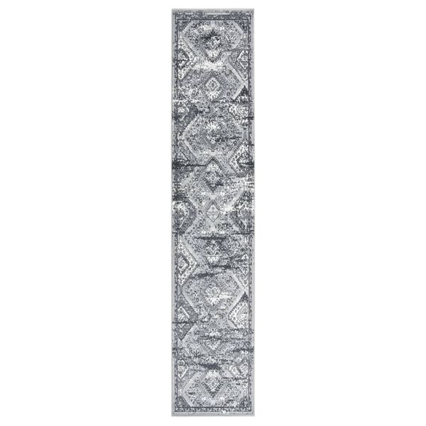 vidaXL Teppichl&auml;ufer BCF Orientalisch Grau 60x250 cm