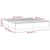vidaXL Bettgestell ohne Matratze Dunkelgrau 180x200 cm Stoff