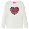 vidaXL Kinder-Langarmshirt Ecru 116