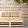 vidaXL Ecksofa mit Kissen Massivholz Kiefer