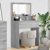 vidaXL Schlafzimmer-Frisiertische Graues Sonoma 80 x 39,6 x 135 cm