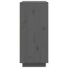 vidaXL Sideboard Grau 60x35x80 cm Massivholz Kiefer