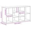 vidaXL Schuhbank Wei&szlig; und Sonoma-Eiche 103x30x55 cm Holzwerkstoff