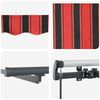 vidaXL Einziehbare Markise Orange und Braun 600 x 300 cm Stoff