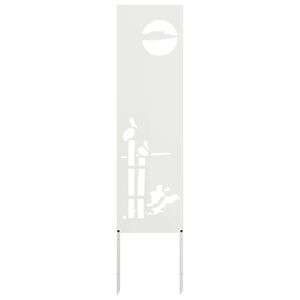 vidaXL Garten Sichtschutz-Leinwand Wei&szlig; 32 x 140 cm