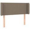 vidaXL LED Kopfteil Taupe 93x16x78/88 cm Stoff