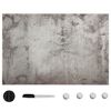 vidaXL Magnettafel Wandmontage Glas 50x30 cm