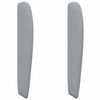 vidaXL Kopfteil Ohr Hellgrau 80 x 23 x 6 cm Stoff
