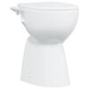 vidaXL Randloses WC 7 cm Extra H&ouml;he Soft-Close Keramik Wei&szlig;