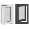 vidaXL Kellerfenster RISOR 60 x 80 cm PVC und Glas Anthrazit