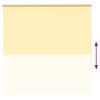 vidaXL Verdunkelungsrollo Gelb 130x130cm Stoffbreite 126,6cm Polyester