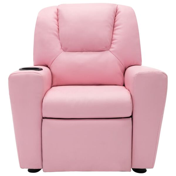 vidaXL Kindersessel Kunstleder Rosa