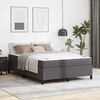 vidaXL Bettrahmen mit Matratze Grau 140 x 200 cm Stoff