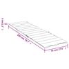 vidaXL Liege-Kissen Blatt Blattmuster 200 x 70 x 3 cm Oxford-Stoff