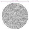 vidaXL Shaggy-Teppich PAMPLONA Hochflor Modern Grau &Oslash; 280 cm
