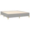 vidaXL Bettgestell ohne Matratze Hellgrau 160x200 cm Stoff