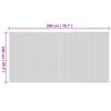 vidaXL Teppich Rechteckig Natur 100x200 cm Bambus