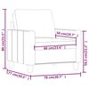 vidaXL Sessel Creme 60 cm Kunstleder