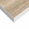 vidaXL Schweberegale 4 Stk. Eichen-Optik und Wei&szlig; 50x23x3,8 cm MDF