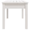 vidaXL Gartenbank Wei&szlig; 109x44x45 cm Massivholz Kiefer