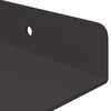 vidaXL Schwebendes Regal 4 pcs Schwarz 60 x 18 x 2,5 cm Stahl