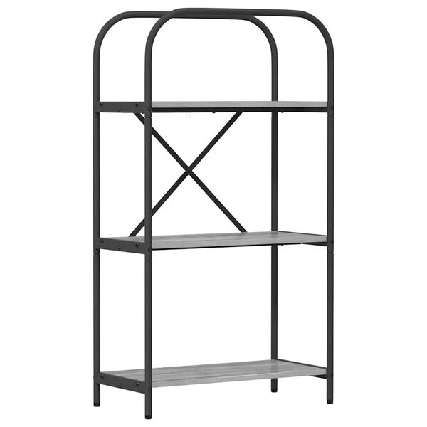 vidaXL B&uuml;cherregal Graues Sonoma 60 x 30 x 109 cm Holzwerkstoff