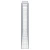 vidaXL Gabionen mit Hochbogen 10Stk. 400x30x180/200cm Verzinktes Eisen