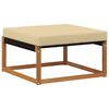 vidaXL Outdoor Hocker Massivholz Akazie Natur