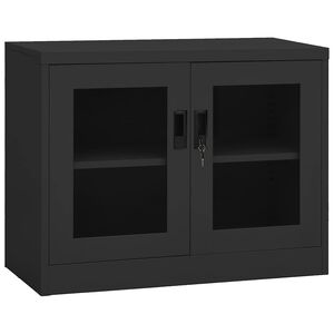 vidaXL B&uuml;roschrank Anthrazit 90x40x70 cm Stahl