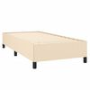 vidaXL Bettgestell ohne Matratze Creme 80x200 cm Stoff