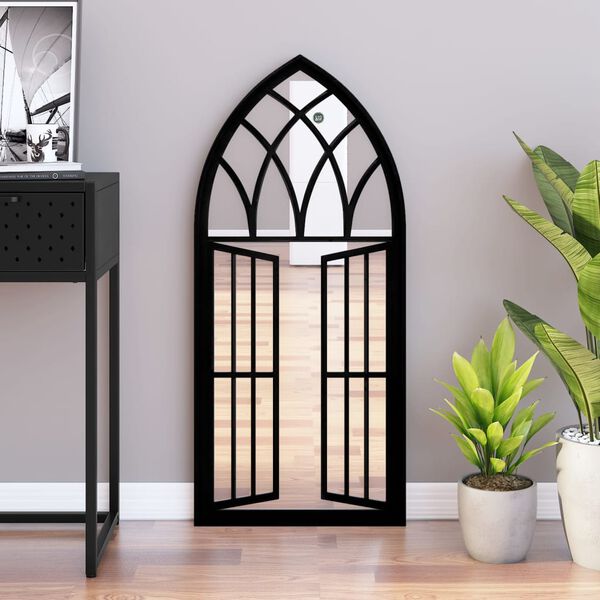vidaXL Spiegel Schwarz 100x45 cm Eisen f&uuml;r Innenbereich