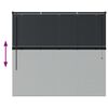 vidaXL Balkenjalousien Schwarz 130 x 140 cm Aluminium