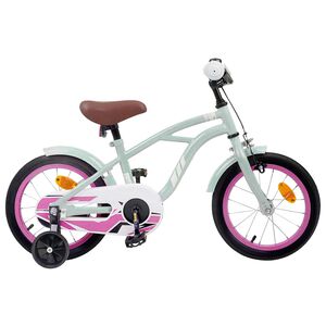 vidaXL Kinderfahrrad 16 Zoll f&uuml;r 4-6 Jahre alt Hellgr&uuml;n