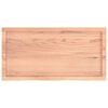 vidaXL Waschtischplatte Hellbraun 100x50x(2-6) cm Massivholz Behandelt