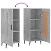 vidaXL Sideboard Betongrau 34,5x34x90 cm Holzwerkstoff